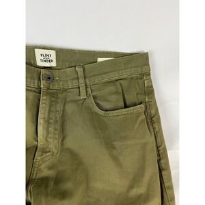 Flint and Tinder Slim Fit Chinos‎ Olive Green Size 31